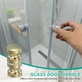 thumbnail image 4 of Uxcell Glass Shower Door Handle, Aluminum Alloy Back-to-Back Shower Door Knob for Bathroom Gold, 4 of 7