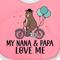 thumbnail image 4 of Inktastic My Nana Papa Love Me Grandchild Boys Baby Bib, 4 of 4