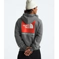 thumbnail image 3 of THE NORTH FACE Men's Box NSE Pullover Hoodie Standard and Big Size, TNF Medium Grey Heather/Crimson Orange, Medium, 3 of 4