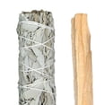 thumbnail image 2 of Varillas de incienso aromático, tiras de madera cruda natural, paquete de salvia blanca (B), 2 of 5