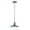 Black, variant on B&P Lamp® White Pendant Porcelain Lamp, Complete With Shade, Socket, Cord, And Canopy, 10 In Diameter