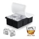 thumbnail image 2 of Dos Moldes para Hielo, Bandeja de Hielo Cuadrada Reutilizable con Tapa, Adecuada para Moldes de Hielo Cuadrados Grandes para Whisky, Cócteles y Bebidas, 2 of 5