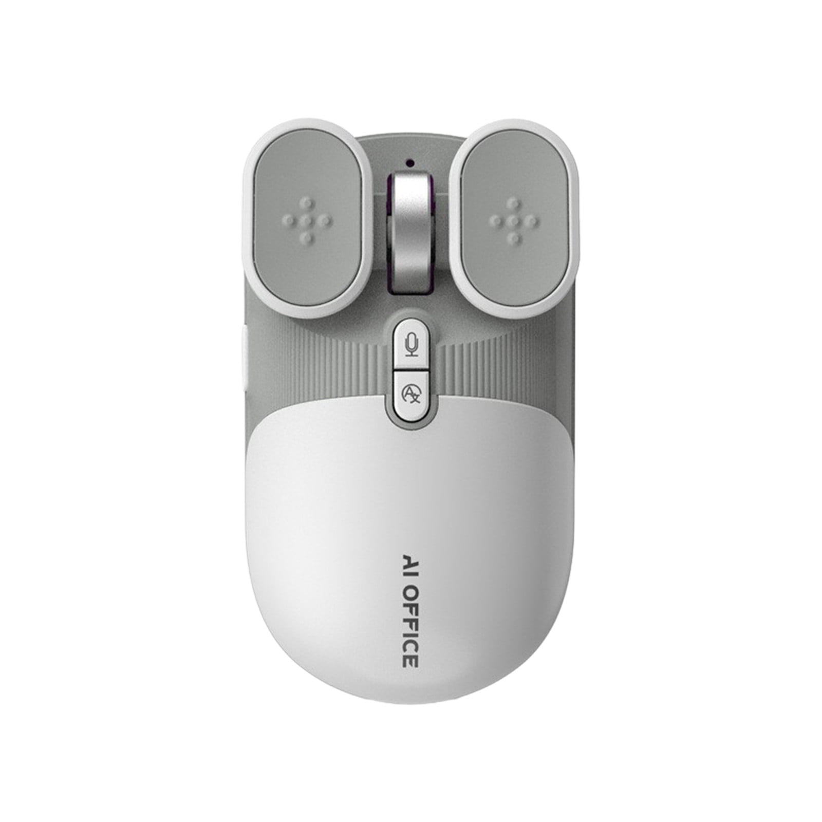 AI Voice Control Wireless Mouse with Multi-Language Translation and Macro Programming, Bluetooth 5.0 2.4G Dual Mode Rechargeable Mouse for Laptop PC