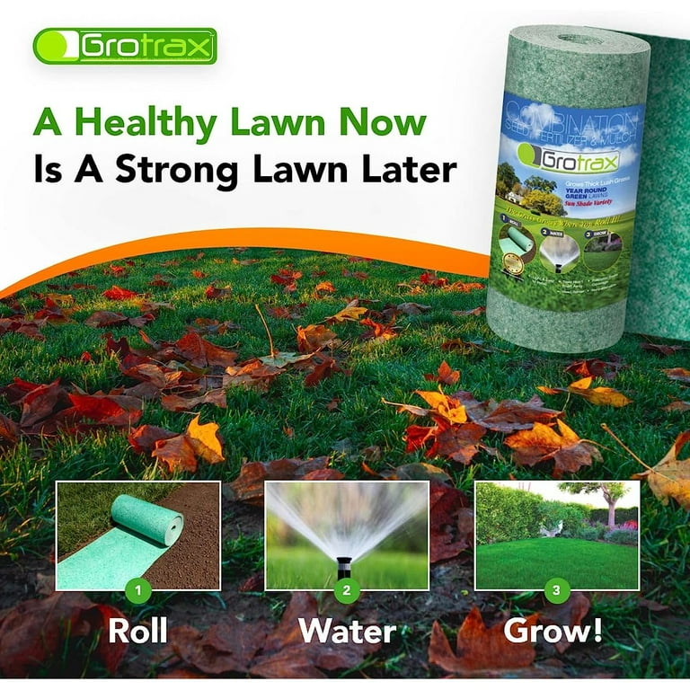 Bilot Biodegradable Grass Seed Mat 100 SQFT Bermuda Rye Grass Seed and Fertilizer for Lawns Dog Patches Shade Just Roll Water Grow No Fake or Artificial Grass Walmart