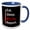 Blue/White, variant on 3drose, Eat Sleep Write Repeat Funny Author Design with Classic Pen., 15oz Mug