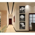 thumbnail image 3 of Canvas Wall Art Contemporary Simple Life White Flower Lily Painting Wall Art Decor - 3 Panels Framed Canvas Prints Black and white Style Giclee Artwork Ready to Hang Home Decorations Office Decor Gift, 3 of 6