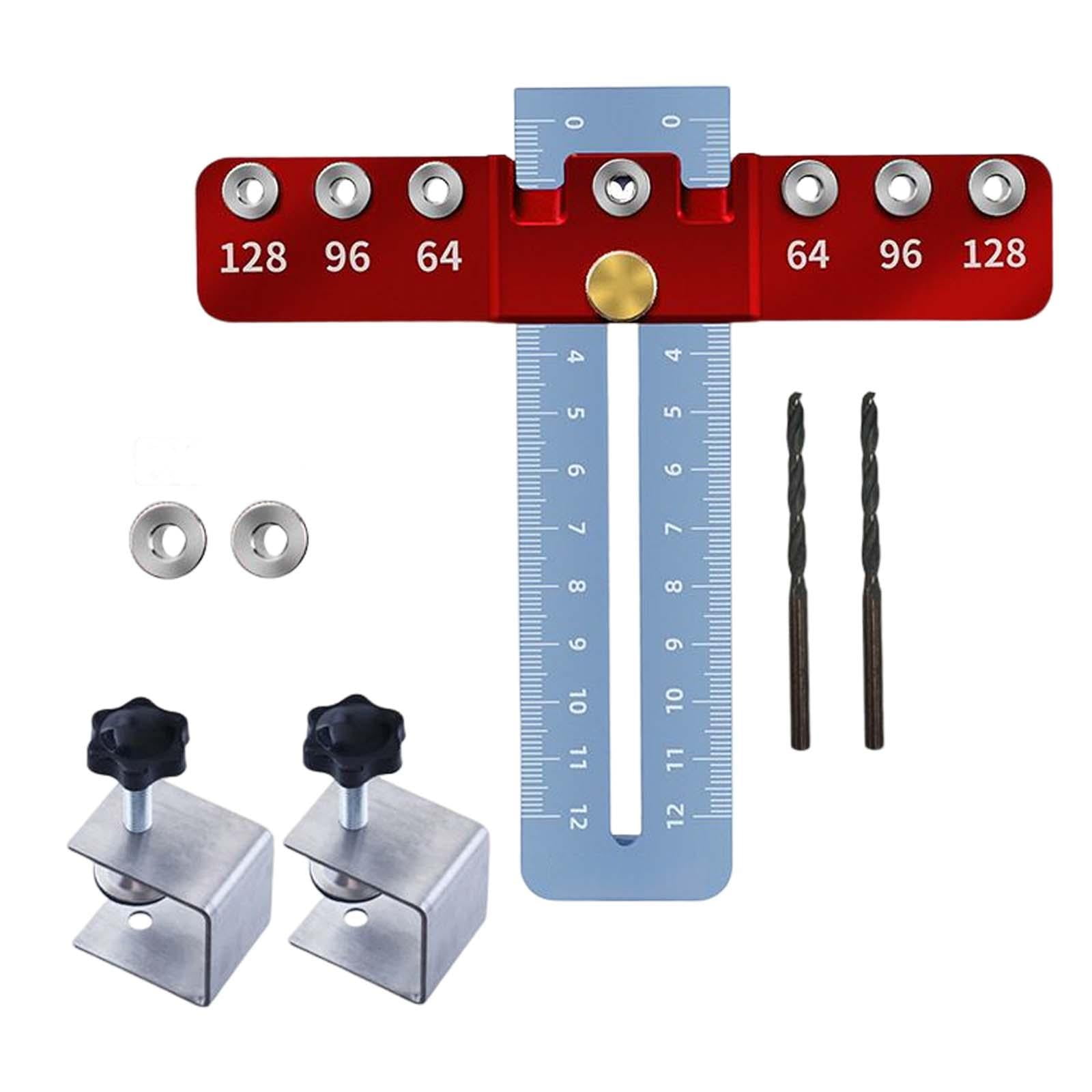 Nishiyuenyi Drill Hole Punch Jig Adjustable Hardware Template Tool Wood Dowelling Tools for Set 3
