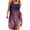 Purple, variant on IROINNID Women's Sundress Sleeveless Scoop Neck Casual Flowy Swing Beach Dresses Prints Drop Waist Dress