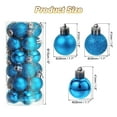 thumbnail image 2 of 24Pcs 1.1' Bolas de Navidad Unique Bargains Conjunto de Bolas colgantes para árbol de Navidad decoración navideña Azul, 2 of 7