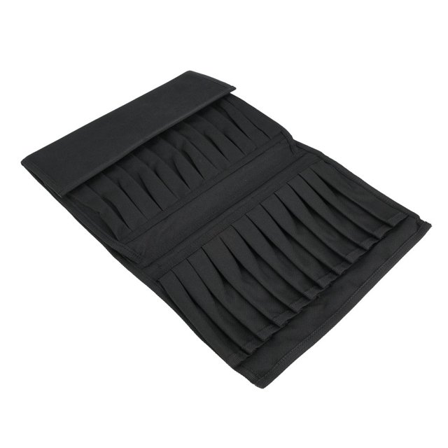 Estuche para bolígrafos para estudiantes, 12/24/36/48/60/72/80 marcadores de lona negros Estuche para bolígrafos Estuche para bolígrafos para estudiantes Funcionalidad versátil