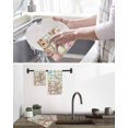 thumbnail image 5 of Easter Kitchen Dish Towels for Drying Dishes Set of 2, Spring Rabbit Eggs Flower Butterfly Green Plaid Waffle Weave Microfiber Hand Tea Bathroom Towels Quick Dry & Absorbent Towel 15.7x23.6, 5 of 7