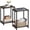 Chestnut Brown, variant on VASAGLE Side Tables Set of 2, Small End Table, Nightstand for Living Room, Bedroom, Office, Bathroom, Rustic Brown and Black