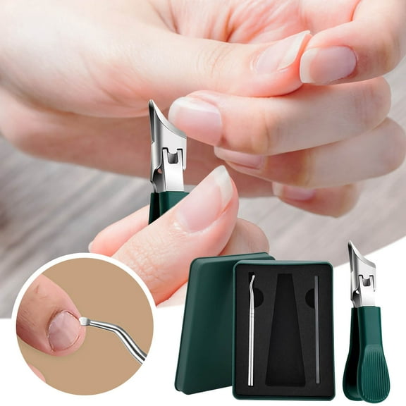 Under $5 Boovnll Toenail Clippers, 3Pcs Kit Heavy Duty Wide Opening Slanted Toe Nail Clippers for Men Women Fingernail & Toenail Ingrown Nails Home Bedroom, Nail Clippers