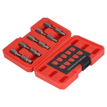

Screw Extractor Set Left Spiral 10PCS Multi Spline Screws Remover For Machinery Repair
