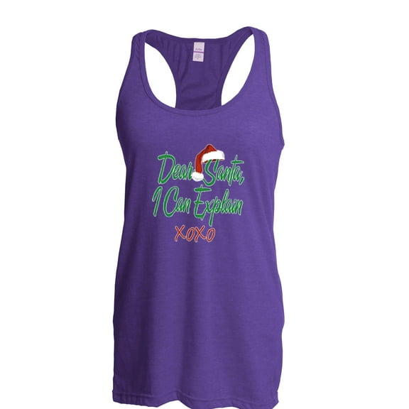 NIB - Women's Racerback Tank Top - Dear Santa