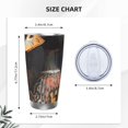 thumbnail image 4 of Susaid Graffiti Cool Duck Print 20oz Car Cup,Insulated Coffee Cup Fully Spill Proof Travel Coffee Mug, Stainless Steel Tumbler for Work Home Outdoor Car-Straw Two-piece Set, 4 of 8