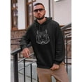 thumbnail image 2 of Tiger Predator Sketch Hoodie Men -Image by Shutterstock, Male 3X-Large, 2 of 4