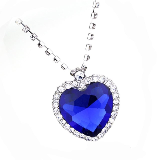 Collar con Colgante de Cristal, Elegante Collar de con Cadena de de para de Cumpleaños Y San Valentín Yinane Collar con colgante de cristal