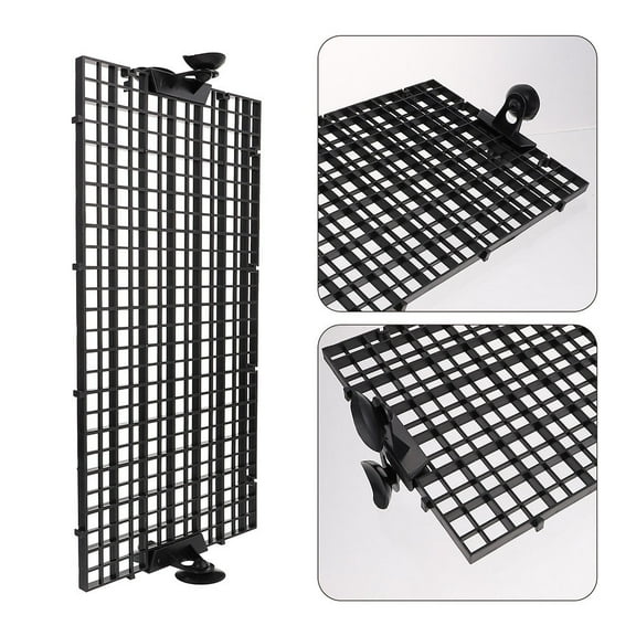 QIFULL Transparent Partition Board Fish Tank Divider Aquarium PVC 1 Set