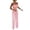 Pink, variant on Workout Jumpsuits for Women Casual Feather Strapless Off Shoulder Wide Leg Outwear,White,M