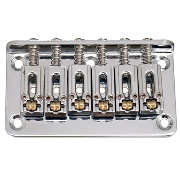 Adjustable Hardtail Guitar Bridge Body Through for 6 String Electric Guitar Parts Accessories