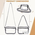 thumbnail image 4 of Clear Purses for Women Stadium Approved Clear Bags Small Crossbody Bags Trendy for Concerts Sports, 4 of 6