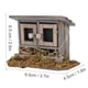 thumbnail image 3 of Casa de muñecas en miniatura, gallinero, gallinero de madera Retro en miniatura para niños, decoración de jardín de hadas con micropaisaje, 3 of 5