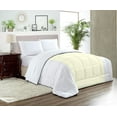 thumbnail image 1 of Super King Plus Plus Comforter Contrast Ivory Luxurious Collection Microfiber Fill Duvet Insert Box Stiched Quilted Fluffy Soft All Season Comforter with Pillowcases & Premium Piping, 1 of 7