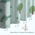thumbnail image 6 of LightBlue Cartoon Dinosaurs Trees Pattern Shower Curtain 36"x72" ,Bathroom Decorative Shower Curtains Set with 12 Hooks,Modern Waterproof Washable Shower Curtain, 6 of 6
