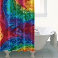 thumbnail image 4 of Colorful Tie Dye Pattern Shower Curtain 72"x84" ,Bathroom Decorative Shower Curtains Set with 12 Hooks,Modern Waterproof Washable Shower Curtain, 4 of 6