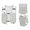 Gray, variant on Lightweight Running Hydration Vest, Adjustable Breathable Sports Backpack Reflective Strip Vest for Hiking Jogging Cycling