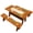 Autumn Thanksgiving, variant on Thanksgiving Picnic Table Cover with Bench Covers, 3 Piece Fitted Waterproof Picnic Table Bench Covers for 5FT Table, Pumpkin Sunflower Fall Print