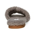 thumbnail image 3 of Steve Madden Womens Seek Faux Fur Square Toe Slide Slippers, 3 of 3