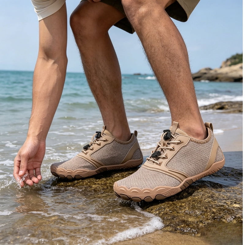 BERANMEY Casual Hike Barefoot Shoes for Women & Men Breathable Non-Slip Athletic Footwear Wide Toe Water Shoes for Hiking Non-Slip Shoes for Unisex Grounded Comfort wear