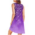 thumbnail image 4 of HomeGardon Nightgowns for Women,Summer Dresses Women Print with Pockets Sleep Shirts Sleeveless Sleepwear Pleated Front Nightshirt Round Neck Nightdress,S-XXL, 4 of 5