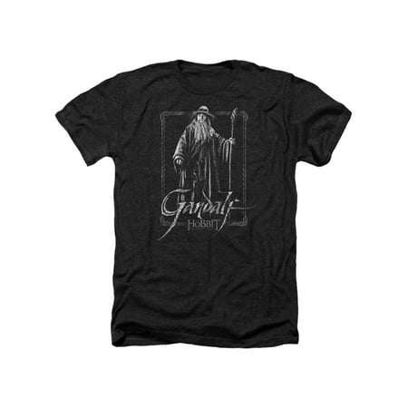 The Hobbit Lord Of The Rings Gandalf Stare Movie Adult Heather T-Shirt Tee