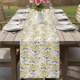 thumbnail image 6 of Summer Yellow Flower Leaf Plant Table Runner 36 Inches Long,Kitchen Dining Tablerunners Abstract Floral Linen Table Runners Dresser Scarves for Home Dinner Wedding Holiday Party Decor, 6 of 9