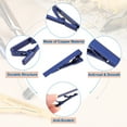 thumbnail image 3 of 3 Piezas de Clips de Corbata Delgados para Hombres, Clips de Corbata de Cobre para Traje para Padre, Esposo, Amante (Azul, Brillante), 3 of 6