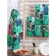 thumbnail image 2 of Abstract Green Kitchen Dish Towels for Drying Dishes Set of 3, Painting Buildings Geometric Color Block Waffle Weave Microfiber Hand Tea Bathroom Towels Quick Dry & Absorbent Towel 15.7x23.6, 2 of 7
