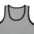 thumbnail image 6 of Sakmal Gray Men'S Tank Tops Gray Crew Neck Breathable Solid Muscle Camisole Workout Tunic Tops, 6 of 7