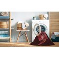 thumbnail image 2 of Ahgly Tapis Rectangulaire Lavable en Machine Rouge Brique, 7 Pieds x 10 Pieds, 2 of 7