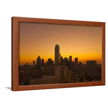 Skyline, Dallas, Texas, United States of America, North America Framed Print Wall Art By Kav