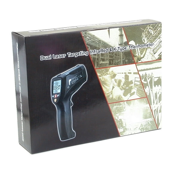 CEM DT-8867H Professional 30:1 IR Laser Thermometer up to 3002 deg F 1650 deg C Type K Thermocouple with USB Interface