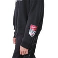 thumbnail image 5 of Brooklyn Cloth Motorsport 82 Rugby Fleece, Pullover, Retro Racing Graphic, Contrast Collar, Black, Small, 5 of 6
