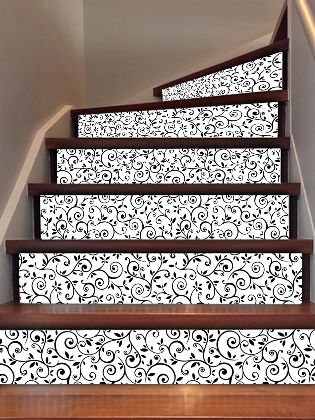 Stair Riser Strip Peel and Stick Vinyl Decal Self-Adhesive Easy to Trim & Clean Repositionable Removable Water-Resistant DIY Murals for Stair Stickers
