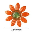 thumbnail image 3 of Japceit Outdoor Iron Daisy Wall Hanging, Garden Courtyard Creative Horticultural Decoration, Metal Art Piece for Patio, Fence, and Exterior Wall Decor, 3 of 6