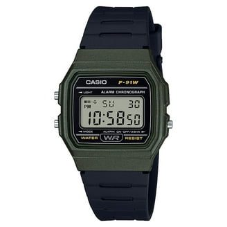 Casio Men's Black and Silver Classic Digital Watch F91WM-7A