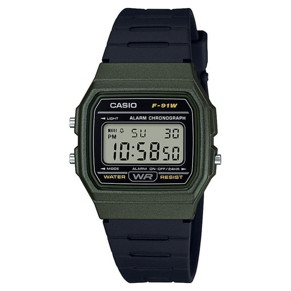 Casio Adult Men's Basic Digital Watch F91WM-3A