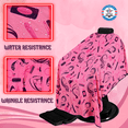 thumbnail image 3 of Regale Barber Supply Professional Hairstylist And Shampoo Salon Cape, Waterproof & Stain Resistant Cape, Soft Neckband, Durable & Reusable Client Cover & Comfort Material, Rose Pink, 3 of 9
