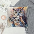 thumbnail image 2 of Orinice Owls Watercolor Fantasy Art Graphic Decorative Cushion Cover for Home Couch Living Room Bed Sofa - Pillow Covers for Car Couch Bedroom (1PC) 22x22in, 2 of 5